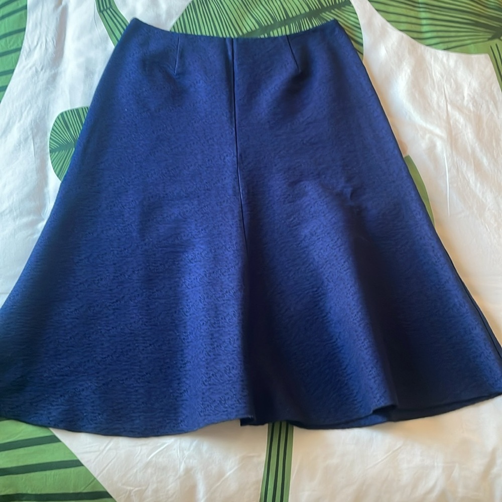 CAbi Blue Midi A-Line Skirt for Work